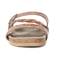 Load image into Gallery viewer, Dustbark Handtooled Leather Sandals in Rustic Tan
