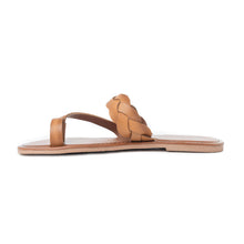 Load image into Gallery viewer, Longhorn Western Leather Sandals in Mocha Brown
