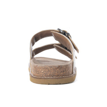 Load image into Gallery viewer, Myra Desert Lily Embossed Leather Sandals in Antique White
