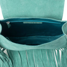 Load image into Gallery viewer, Myra Mojave Meadow Leather Bag in Dusty Jade

