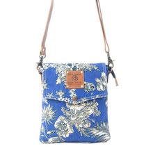 Load image into Gallery viewer, Myra Azure Bloom Crossbody Bag in Willow Blue
