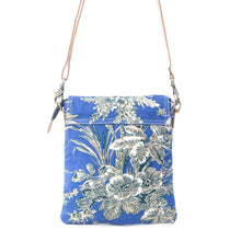 Load image into Gallery viewer, Myra Azure Bloom Crossbody Bag in Willow Blue
