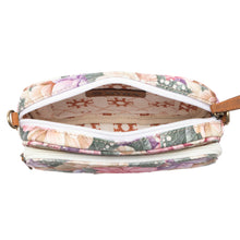 Load image into Gallery viewer, Myra Meadow Song Cotton &amp; Leather Crossbody Bag in Meadow Blush
