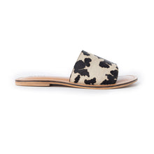 Load image into Gallery viewer, Myra Mojave Herd Hairon Leather Sandals in Creamhide White
