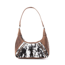 Load image into Gallery viewer, Myra Redrock Vale Embossed Leather Bag in Tobacco Cream
