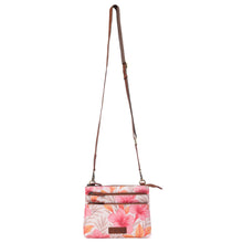 Load image into Gallery viewer, Myra Maple Ridge Cotton &amp; Leather Crossbody Bag in Rose Petal
