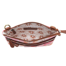 Load image into Gallery viewer, Myra Maple Ridge Cotton &amp; Leather Crossbody Bag in Rose Petal
