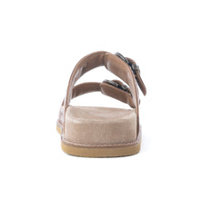 Load image into Gallery viewer, Myra Desert Fern Handtooled Leather Sandals in Autumn Tan
