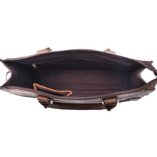 Load image into Gallery viewer, Myra Timber Trail Hairon Leather Concealed Carry Bag in Cream Mocha
