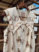 Load image into Gallery viewer, The Embroidered Cowboy Print Dress
