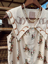 Load image into Gallery viewer, The Embroidered Cowboy Print Dress
