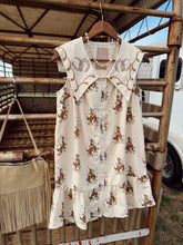 Load image into Gallery viewer, The Embroidered Cowboy Print Dress
