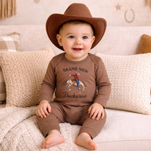 Load image into Gallery viewer, Brand New Buckaroo Baby Boy Western Cowboy Cotton Romper
