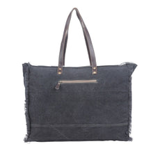 Load image into Gallery viewer, Myra Sea Grass Hair-On Leather Tote - Spacious Cowhide Bag with Embossed Front Pocket for Everyday Elegance
