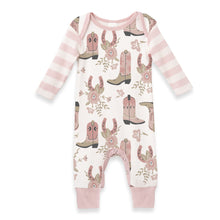 Load image into Gallery viewer, Western Cowgirl Boots Baby Cotton Romper
